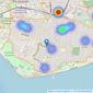 Christies - Southsea listings heatmap