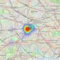 Churchill & Mathesons Estate Agents - Acton listings heatmap