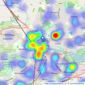 Connells - Bedford listings heatmap