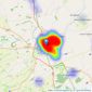 Crofts Estate Agents - Louth listings heatmap
