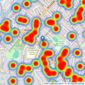 Curchods Estate Agents - Walton-on-Thames listings heatmap