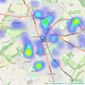 Dacre Son & Hartley - Harrogate listings heatmap
