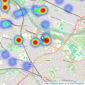 Darlows - covering Llandaff listings heatmap