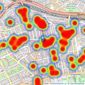Dexters - Westbourne Grove listings heatmap