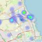 EweMove - Whitley Bay & Tynemouth listings heatmap