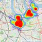 Felicity J Lord - Greenwich listings heatmap