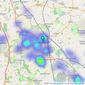 Frank Innes - Loughborough listings heatmap
