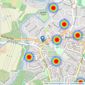 Grants Homes - Weybridge - Sales listings heatmap