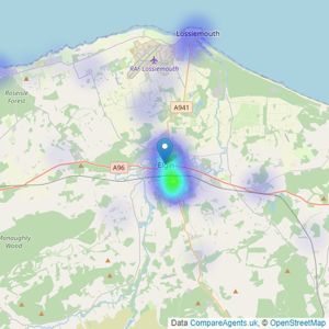 Grigor & Young - Elgin listings heatmap