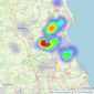 Harpers Property People - Powered by eXp UK, Bedlington listings heatmap
