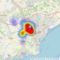 Hern & Crabtree - LLandaff listings heatmap