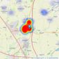 Hind Estates Ltd - Lutterworth listings heatmap