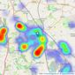 Holders Estate Agents - Loughborough listings heatmap