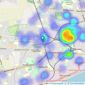 Home Estates - Hull listings heatmap