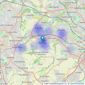 HOME MARKETING AND MANAGEMENT - Pudsey listings heatmap