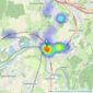 Hunt & Nash - Bourne End listings heatmap