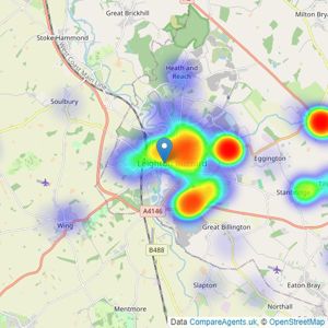 Hunters - Leighton Buzzard listings heatmap