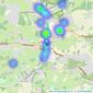In Villages Estate Agents - Chobham listings heatmap