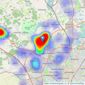Judge Estate Agents - Anstey listings heatmap