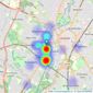 Keywest Estate Agents - Leicester listings heatmap