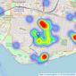 Kings Estates - Southsea listings heatmap