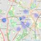 Kingswood Estate Agents - Leicester listings heatmap