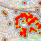 Kinleigh Folkard & Hayward - Sales - Bayswater listings heatmap