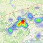 Kirsty Hodgson - Powered by eXp UK, Prudhoe listings heatmap