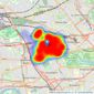 Knight Frank - Notting Hill listings heatmap