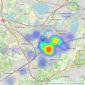 Knight Frank - Weybridge listings heatmap