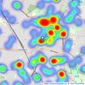 Langford Russell - Orpington listings heatmap