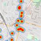 Linay & Shipp - Orpington listings heatmap