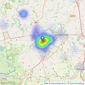 Linley & Simpson - Harrogate listings heatmap