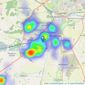 Lovelle Estate Agency - North Hykeham listings heatmap