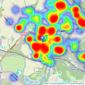 Manning Stainton - Horsforth listings heatmap