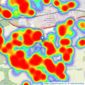 Manning Stainton - Pudsey listings heatmap