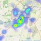Martin & Co - Lincoln listings heatmap