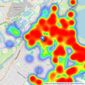 Martin Flashman & Co. - Walton-on-Thames listings heatmap