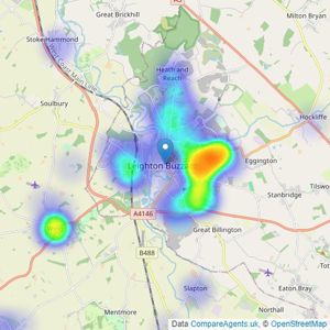 Michael Anthony Leighton Buzzard - Leighton Buzzard listings heatmap