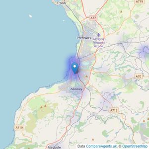 Montgreenan Property Group - Ayrshire listings heatmap
