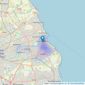 Moody & Co - South Shields listings heatmap