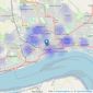 MRC Estate & Letting Agents - Hull listings heatmap