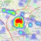 Newby & Co - Leicester listings heatmap