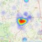 North Residential - Harrogate listings heatmap