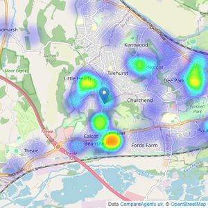Patrick Williams - Tilehurst listings heatmap