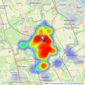 Pattinson Estate Agents - Cramlington listings heatmap