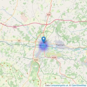 Quintons - Newbury listings heatmap