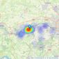 Red Hot Property - Prudhoe listings heatmap