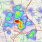 Reeds Rains - Bamber Bridge listings heatmap