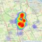 Renown Estate Agents - Cramlington listings heatmap